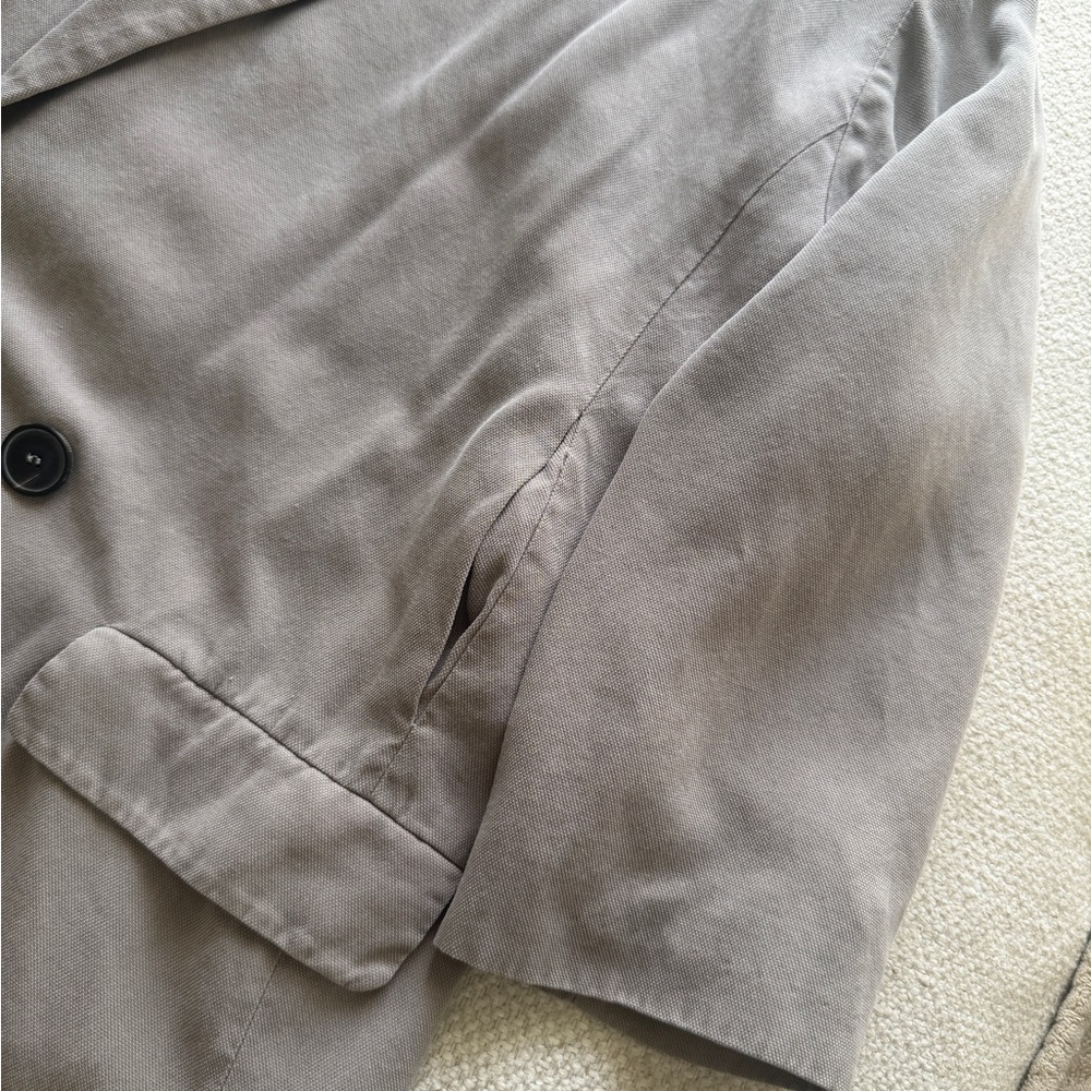 Zara Grey Oversized Double Breasted Blazer - Picture 6 of 8